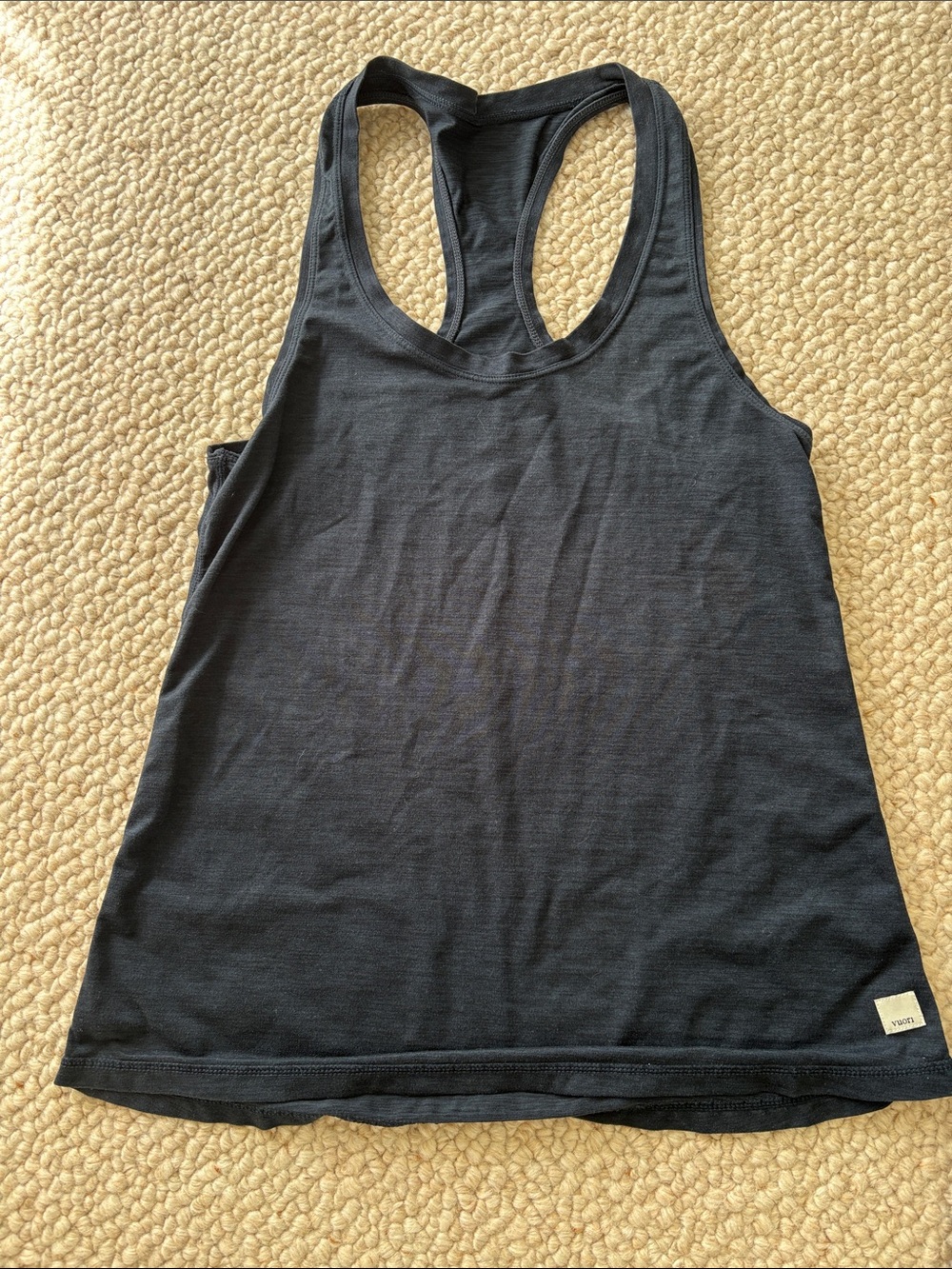 Vuori Black Racerback Performance Tank